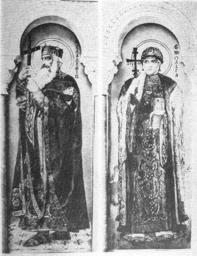St. Volodymyr, St. Olha (Victor Vasnetsov)